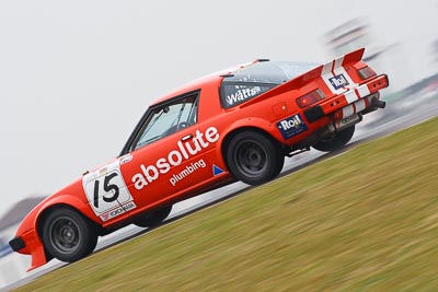 15;1979-Mazda-RX‒7-Series-1;26-July-2009;Australia;FOSC;Festival-of-Sporting-Cars;Graeme-Watts;Improved-Production;NSW;Narellan;New-South-Wales;Oran-Park-Raceway;auto;motion-blur;motorsport;racing;super-telephoto