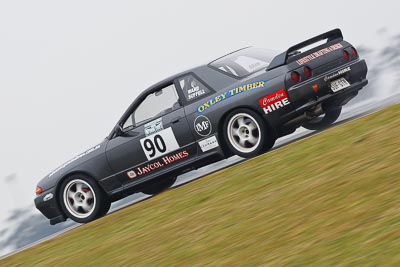 90;1993-Nissan-Skyline-R32-GTR;26-July-2009;Australia;Colin-Ward;FOSC;Festival-of-Sporting-Cars;Improved-Production;NSW;Narellan;New-South-Wales;Oran-Park-Raceway;auto;motion-blur;motorsport;racing;super-telephoto