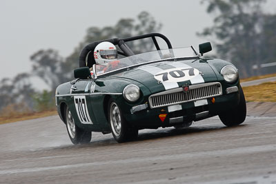 707;1967-MGB;26-July-2009;Australia;FOSC;Festival-of-Sporting-Cars;Group-S;NSW;Narellan;New-South-Wales;Oran-Park-Raceway;Reg-Darwell;auto;classic;historic;motion-blur;motorsport;racing;super-telephoto;vintage