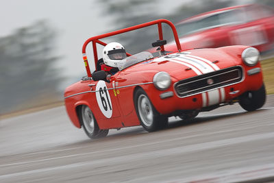 61;1969-MG-Midget;26-July-2009;Australia;FOSC;Festival-of-Sporting-Cars;Group-S;NSW;Narellan;New-South-Wales;Oran-Park-Raceway;Ric-Forster;auto;classic;historic;motion-blur;motorsport;racing;super-telephoto;vintage