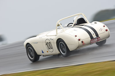 100;03399H;1959-Austin-Healey-3000;26-July-2009;Australia;FOSC;Festival-of-Sporting-Cars;Group-S;NSW;Narellan;New-South-Wales;Oran-Park-Raceway;Peter-Jackson;auto;classic;historic;motion-blur;motorsport;racing;super-telephoto;vintage