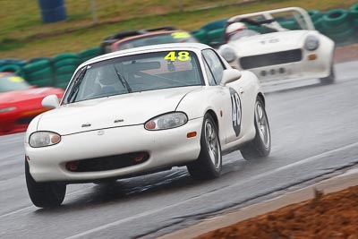 48;1999-Mazda-MX‒5;26-July-2009;Australia;FOSC;Festival-of-Sporting-Cars;Marque-Sports;Mazda-MX‒5;Mazda-MX5;Mazda-Miata;NSW;Narellan;New-South-Wales;Oran-Park-Raceway;Peter-Whitten;Production-Sports-Cars;auto;motion-blur;motorsport;racing;super-telephoto