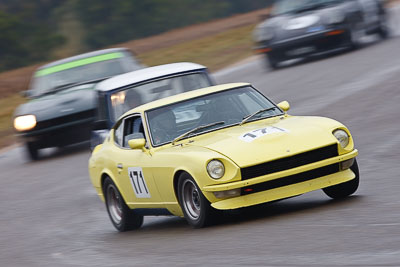 171;1971-Datsun-240Z;26-July-2009;Australia;FOSC;Festival-of-Sporting-Cars;Group-S;Mark-Cassells;NSW;Narellan;New-South-Wales;Oran-Park-Raceway;auto;classic;historic;motion-blur;motorsport;racing;super-telephoto;vintage