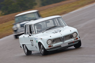 37;1964-Alfa-Romeo-Giulia-Ti;26-July-2009;Australia;FOSC;Festival-of-Sporting-Cars;Group-N;Historic-Touring-Cars;NSW;Narellan;New-South-Wales;Oran-Park-Raceway;Ralph-Clarke;auto;classic;historic;motion-blur;motorsport;racing;super-telephoto;vintage