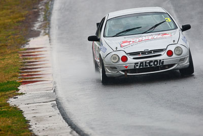 3;1998-Ford-Falcon-AU;26-July-2009;Australia;FOSC;Festival-of-Sporting-Cars;Improved-Production;NSW;Narellan;New-South-Wales;Oran-Park-Raceway;Sam-Maio;auto;motorsport;racing;super-telephoto