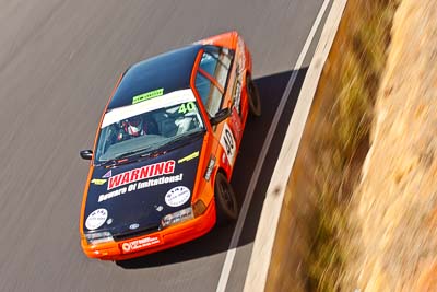 40;7-August-2009;Anthony-Conias;Australia;Ford-Falcon-EA;Morgan-Park-Raceway;QLD;Queensland;Saloon-Cars;Shannons-Nationals;Warwick;auto;motion-blur;motorsport;racing;telephoto