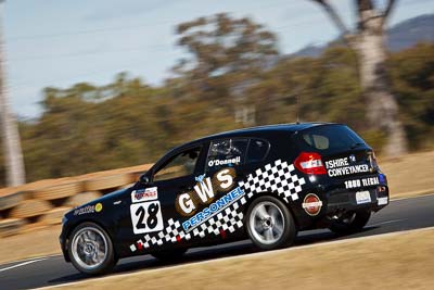 28;7-August-2009;Australia;Australian-Manufacturers-Championship;BMW-130i;Morgan-Park-Raceway;Peter-ODonnell;QLD;Queensland;Shannons-Nationals;Warwick;auto;motion-blur;motorsport;racing;super-telephoto