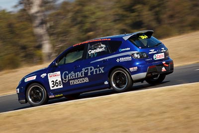 36;7-August-2009;Australia;Australian-Manufacturers-Championship;Jake-Camilleri;Mazda-3-MPS;Morgan-Park-Raceway;QLD;Queensland;Shannons-Nationals;Warwick;auto;motion-blur;motorsport;racing;super-telephoto