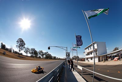 12;125-GB;7-August-2009;Australia;Morgan-Park-Raceway;Phil-Silcock;QLD;Queensland;Shannons-Nationals;Superkarts;Warwick;auto;fisheye;motorsport;racing;sky;sun