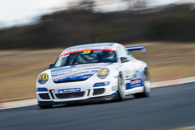 23;7-August-2009;Australia;Morgan-Park-Raceway;Porsche-997-GT3-Cup;Porsche-GT3-Cup;QLD;Queensland;Roger-Lago;Shannons-Nationals;Warwick;auto;motion-blur;motorsport;racing;super-telephoto