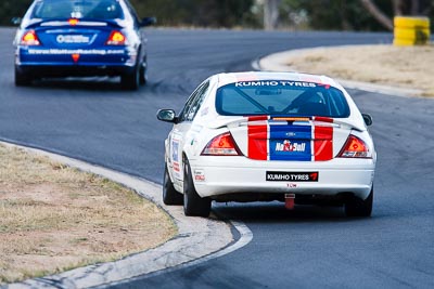 20;7-August-2009;Australia;Ford-Falcon-AU;Morgan-Park-Raceway;QLD;Queensland;Saloon-Cars;Shannons-Nationals;Tony-Evangelou;Warwick;auto;motorsport;racing;super-telephoto