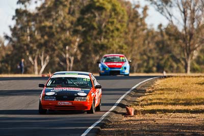 40;7-August-2009;Anthony-Conias;Australia;Ford-Falcon-EA;Morgan-Park-Raceway;QLD;Queensland;Saloon-Cars;Shannons-Nationals;Warwick;auto;motorsport;racing;scenery;super-telephoto;trees