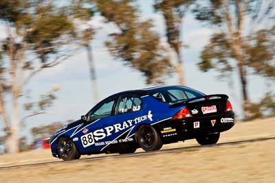 88;7-August-2009;Australia;Brian-Hine;Ford-Falcon-AU;Morgan-Park-Raceway;QLD;Queensland;Saloon-Cars;Shannons-Nationals;Warwick;auto;motion-blur;motorsport;racing;super-telephoto