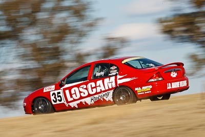 35;7-August-2009;Australia;Chris-Berry;Ford-Falcon-AU;Morgan-Park-Raceway;QLD;Queensland;Saloon-Cars;Shannons-Nationals;Warwick;auto;motion-blur;motorsport;racing;super-telephoto