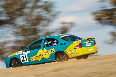 21;7-August-2009;Australia;Ford-Falcon-AU;John-Van-Gilst;Morgan-Park-Raceway;QLD;Queensland;Saloon-Cars;Shannons-Nationals;Warwick;auto;motion-blur;motorsport;racing;super-telephoto