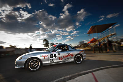 84;7-August-2009;Australia;Calum-Ballinger;Mazda-MX‒5;Mazda-MX‒5-Turbo;Mazda-MX5;Mazda-Miata;Morgan-Park-Raceway;Nick-Leontsinis;QLD;Queensland;Shannons-Nationals;Topshot;Warwick;auto;clouds;motion-blur;motorsport;racing;sky;wide-angle