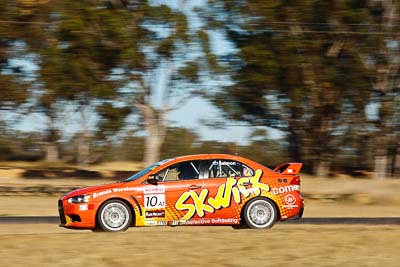 10;8-August-2009;Australia;Australian-Manufacturers-Championship;Evo-10;Mitsubishi-Lancer;Mitsubishi-Lancer-Evolution-X;Morgan-Park-Raceway;QLD;Queensland;Rod-Salmon;Shannons-Nationals;Warwick;auto;motion-blur;motorsport;racing;telephoto