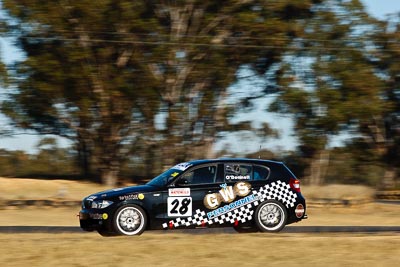 28;8-August-2009;Australia;Australian-Manufacturers-Championship;BMW-130i;Morgan-Park-Raceway;Peter-ODonnell;QLD;Queensland;Shannons-Nationals;Warwick;auto;motion-blur;motorsport;racing;telephoto