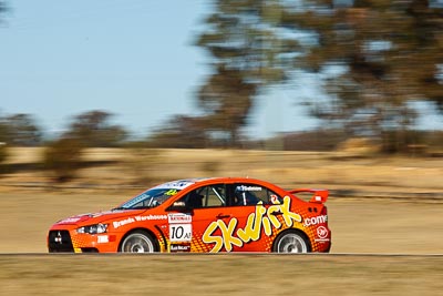 10;8-August-2009;Australia;Australian-Manufacturers-Championship;Evo-10;Mitsubishi-Lancer;Mitsubishi-Lancer-Evolution-X;Morgan-Park-Raceway;QLD;Queensland;Rod-Salmon;Shannons-Nationals;Warwick;auto;motion-blur;motorsport;racing;telephoto