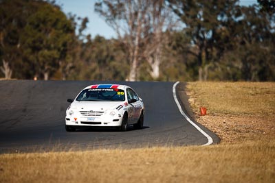 20;8-August-2009;Australia;Ford-Falcon-AU;Morgan-Park-Raceway;QLD;Queensland;Saloon-Cars;Shannons-Nationals;Tony-Evangelou;Warwick;auto;motorsport;racing;super-telephoto