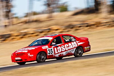 35;8-August-2009;Australia;Chris-Berry;Ford-Falcon-AU;Morgan-Park-Raceway;QLD;Queensland;Saloon-Cars;Shannons-Nationals;Warwick;auto;motion-blur;motorsport;racing;super-telephoto