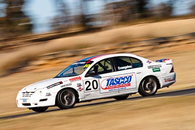 20;8-August-2009;Australia;Ford-Falcon-AU;Morgan-Park-Raceway;QLD;Queensland;Saloon-Cars;Shannons-Nationals;Tony-Evangelou;Warwick;auto;motion-blur;motorsport;racing;super-telephoto