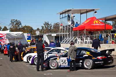 56;77;8-August-2009;Australia;Jan-Jinadasa;Morgan-Park-Raceway;Porsche-996-GT3-Cup;Porsche-997-GT3-Cup;Porsche-GT3-Cup;QLD;Queensland;Shane-Smollen;Shannons-Nationals;Warwick;atmosphere;auto;motorsport;paddock;racing;telephoto