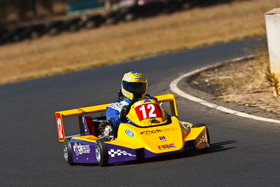 12;125-GB;8-August-2009;Australia;Morgan-Park-Raceway;Phil-Silcock;QLD;Queensland;Shannons-Nationals;Superkarts;Warwick;auto;motorsport;racing;super-telephoto