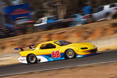 68;8-August-2009;Australia;Chevrolet-Camaro;Morgan-Park-Raceway;QLD;Queensland;Shane-Bradford;Shannons-Nationals;Warwick;auto;motion-blur;motorsport;racing;telephoto