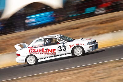 33;8-August-2009;Australia;Dennis-Rigon;Morgan-Park-Raceway;QLD;Queensland;Shannons-Nationals;Subaru-Impreza-WRX;Warwick;auto;motion-blur;motorsport;racing;telephoto