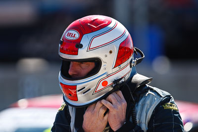 8-August-2009;Australia;Jeff-Bobik;Morgan-Park-Raceway;Porsche-GT3-Cup;QLD;Queensland;Shannons-Nationals;Warwick;atmosphere;auto;helmet;motorsport;paddock;portrait;racing;super-telephoto