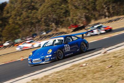55;8-August-2009;Australia;Bob-Thorn;Morgan-Park-Raceway;Porsche-997-GT3-Cup;Porsche-GT3-Cup;QLD;Queensland;Shannons-Nationals;Warwick;auto;motion-blur;motorsport;racing;telephoto