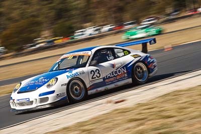 23;8-August-2009;Australia;Morgan-Park-Raceway;Porsche-997-GT3-Cup;Porsche-GT3-Cup;QLD;Queensland;Roger-Lago;Shannons-Nationals;Warwick;auto;motion-blur;motorsport;racing;telephoto