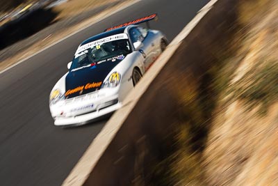8;8-August-2009;Australia;Morgan-Park-Raceway;Porsche-996-GT3-Cup;Porsche-GT3-Cup;QLD;Queensland;Shannons-Nationals;Warwick;auto;motion-blur;motorsport;racing;telephoto