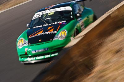 28;8-August-2009;Australia;Brad-Rankin;Morgan-Park-Raceway;Porsche-996-GT3-Cup;Porsche-GT3-Cup;QLD;Queensland;Shannons-Nationals;Warwick;auto;motion-blur;motorsport;racing;telephoto