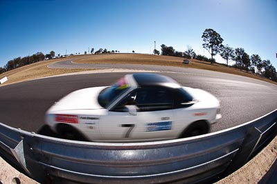 7;8-August-2009;Australia;Mazda-MX‒5;Mazda-MX5;Mazda-Miata;Morgan-Park-Raceway;Paul-Chapman;QLD;Queensland;Shannons-Nationals;Warwick;armco;auto;barrier;fisheye;motorsport;racing