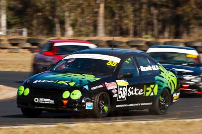 58;8-August-2009;Australia;Ford-Falcon-AU;Gerard-Miscamble;Morgan-Park-Raceway;QLD;Queensland;Saloon-Cars;Shannons-Nationals;Warwick;auto;motion-blur;motorsport;racing;super-telephoto