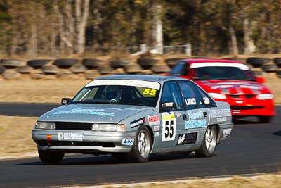 55;8-August-2009;Australia;Holden-Commodore-VN;Morgan-Park-Raceway;Nicholas-Laracy;QLD;Queensland;Saloon-Cars;Shannons-Nationals;Warwick;auto;motion-blur;motorsport;racing;super-telephoto