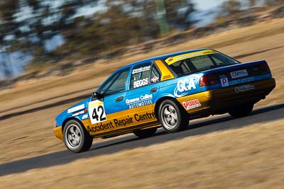 42;8-August-2009;Australia;Ford-Falcon-EA;Gary-Beggs;Morgan-Park-Raceway;QLD;Queensland;Saloon-Cars;Shannons-Nationals;Warwick;auto;motion-blur;motorsport;racing;super-telephoto