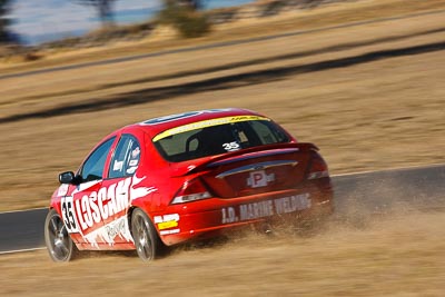 35;8-August-2009;Australia;Chris-Berry;Ford-Falcon-AU;Morgan-Park-Raceway;QLD;Queensland;Saloon-Cars;Shannons-Nationals;Warwick;auto;motion-blur;motorsport;racing;super-telephoto