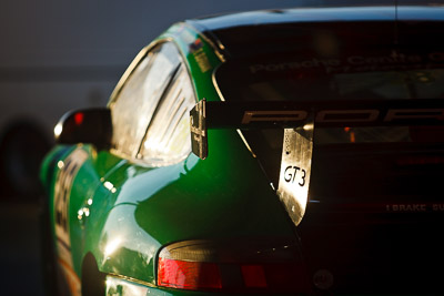 28;9-August-2009;Australia;Brad-Rankin;Morgan-Park-Raceway;Porsche-996-GT3-Cup;Porsche-GT3-Cup;QLD;Queensland;Shannons-Nationals;Warwick;atmosphere;auto;close‒up;detail;morning;motorsport;paddock;racing;telephoto