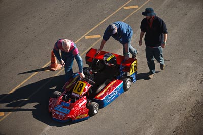 18;250-Int;9-August-2009;Australia;Morgan-Park-Raceway;QLD;Queensland;Shannons-Nationals;Superkarts;Warren-McIlveen;Warwick;atmosphere;auto;motorsport;pit-lane;racing;telephoto