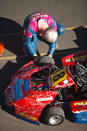 18;250-Int;9-August-2009;Australia;Morgan-Park-Raceway;QLD;Queensland;Shannons-Nationals;Superkarts;Warren-McIlveen;Warwick;atmosphere;auto;motorsport;pit-lane;racing;telephoto