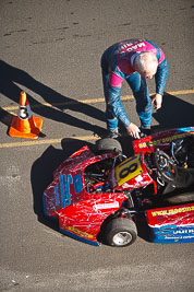 18;250-Int;9-August-2009;Australia;Morgan-Park-Raceway;QLD;Queensland;Shannons-Nationals;Superkarts;Warren-McIlveen;Warwick;atmosphere;auto;motorsport;pit-lane;racing;telephoto