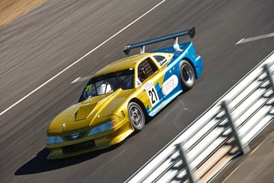 21;9-August-2009;Australia;Ford-Mustang;Morgan-Park-Raceway;Phil-Crompton;QLD;Queensland;Shannons-Nationals;Warwick;auto;motion-blur;motorsport;racing;telephoto