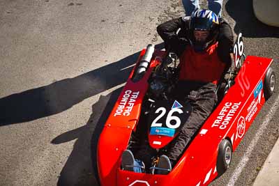 26;85-GB;9-August-2009;Australia;Morgan-Park-Raceway;QLD;Queensland;Shannons-Nationals;Stewart-Bell;Superkarts;Warwick;auto;motorsport;pit-lane;portrait;racing;telephoto