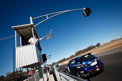 36;9-August-2009;Australia;Australian-Manufacturers-Championship;Jake-Camilleri;Mazda-3-MPS;Morgan-Park-Raceway;QLD;Queensland;Shannons-Nationals;Warwick;auto;chequered-flag;motorsport;racing;sky;wide-angle