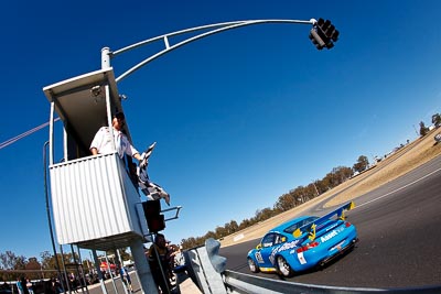 81;9-August-2009;Australia;Morgan-Park-Raceway;Phillip-Holzberger;Porsche-996-GT3-Cup;Porsche-GT3-Cup;QLD;Queensland;Shannons-Nationals;Warwick;auto;chequered-flag;fisheye;motorsport;racing;sky