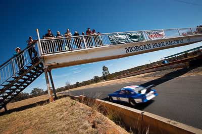 93;9-August-2009;Australia;Ford-Capri;Glenn-White;Morgan-Park-Raceway;QLD;Queensland;Shannons-Nationals;Warwick;auto;bridge;motorsport;racing;sky;wide-angle