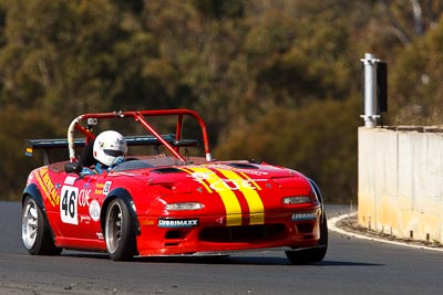 46;9-August-2009;Australia;David-Barram;Mazda-MX‒5;Mazda-MX5;Mazda-Miata;Morgan-Park-Raceway;QLD;Queensland;Shannons-Nationals;Warwick;auto;motorsport;racing;super-telephoto